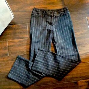 Shake Italy 🇮🇹 Italian cotton dress pants, striped Sz4 EUC
